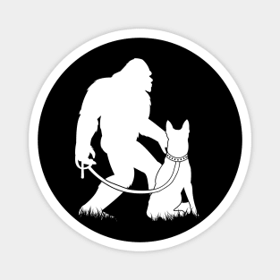 Bigfoot Walking Belgian Malinois Magnet